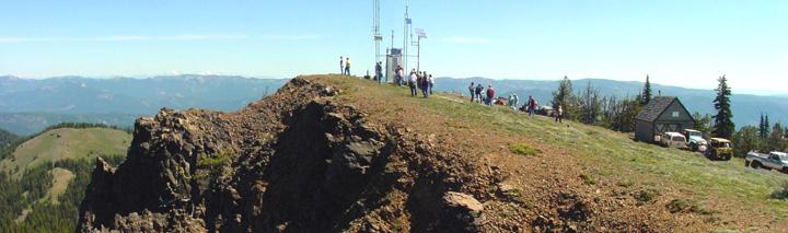 The top of Little Bald Mountain